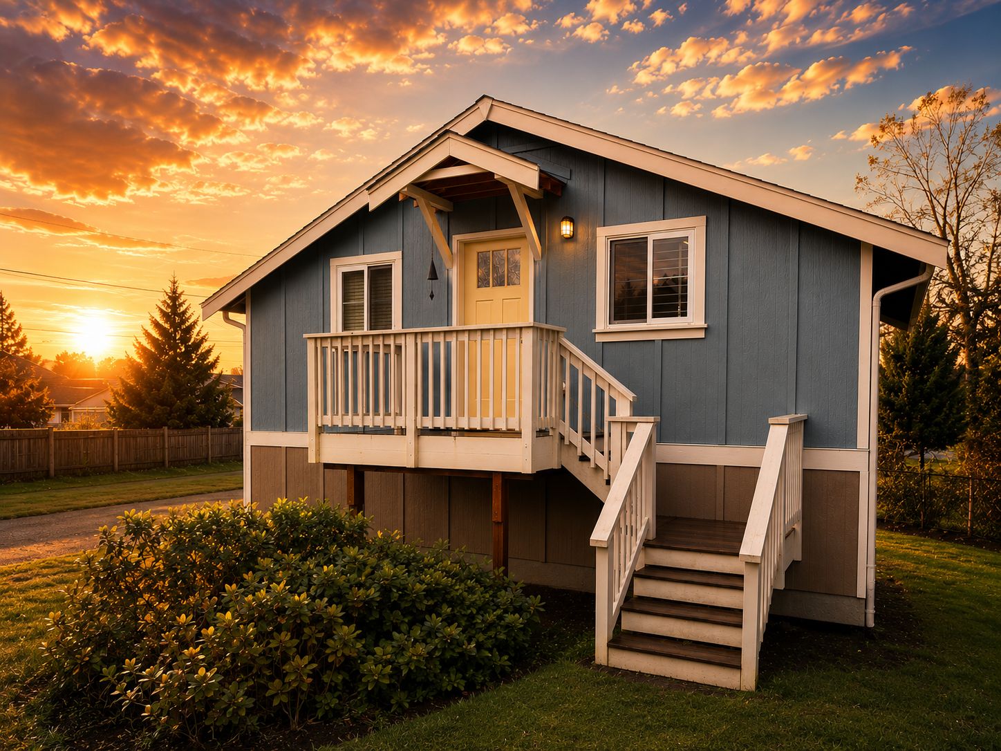 Garage dwelling unit pathway