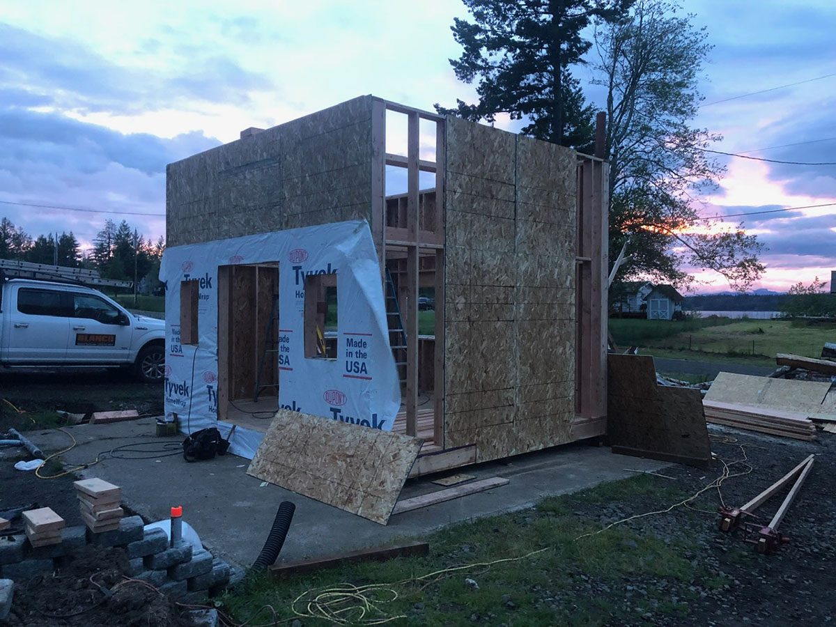 Lakebay Shabin wall framing