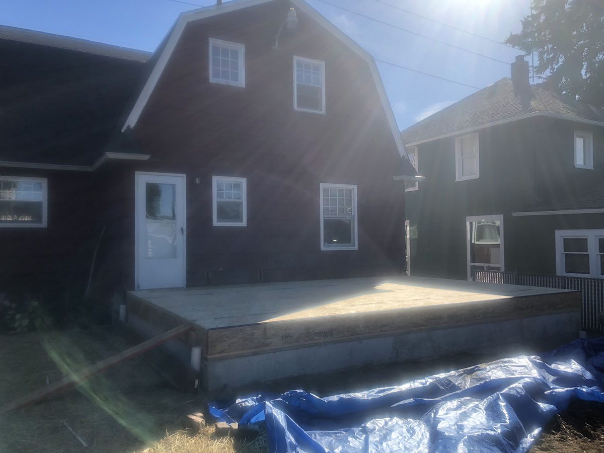 North End Addition early framing