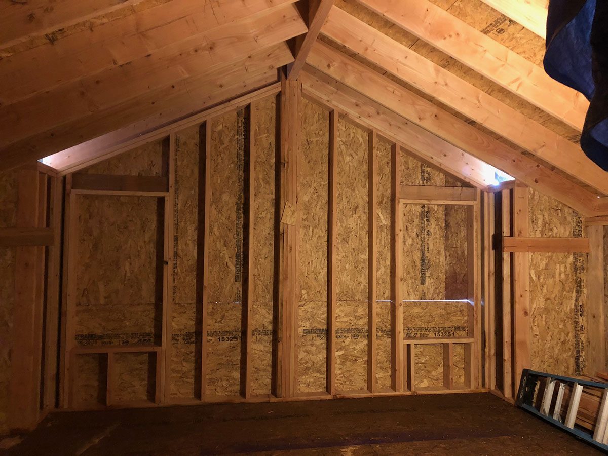 North End Addition roof framing detail
