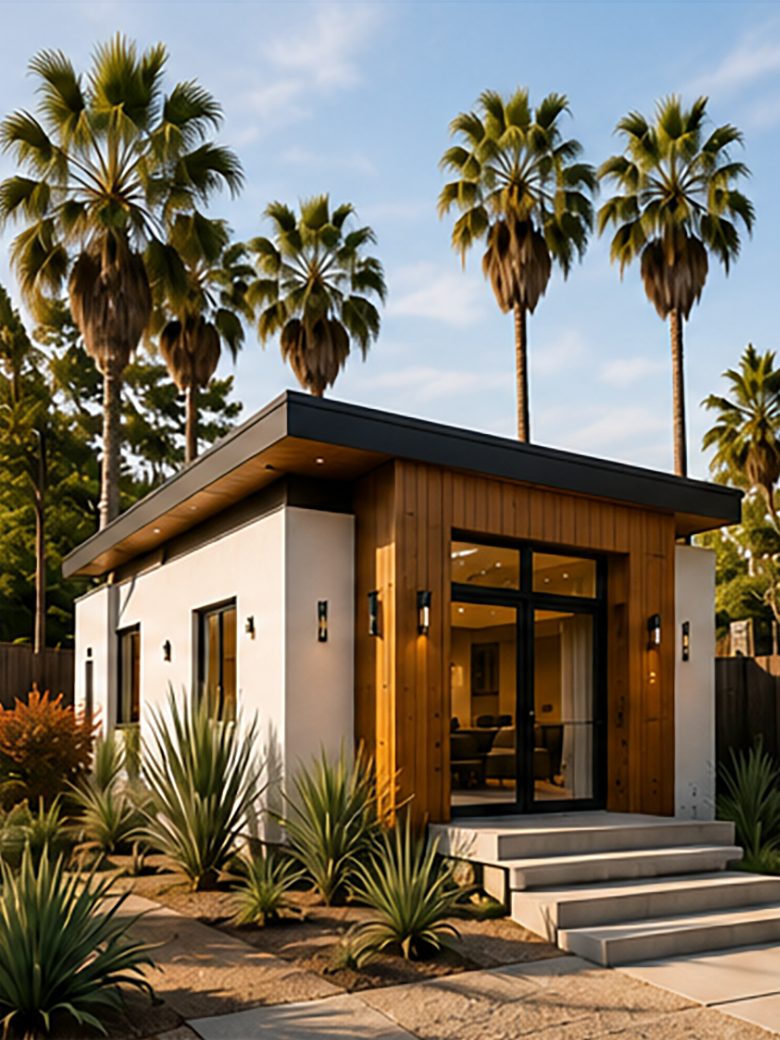 California modern backyard ADU concept